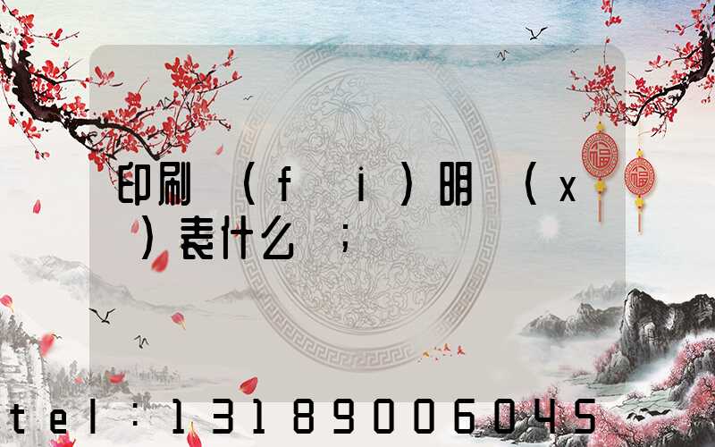 印刷費(fèi)明細(xì)表什么樣