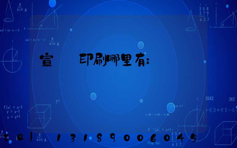 宣傳冊印刷哪里有