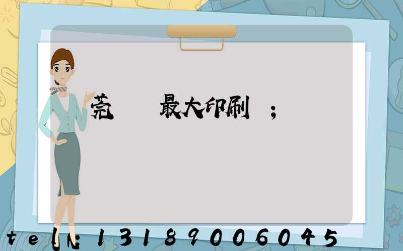 東莞橋頭最大印刷廠