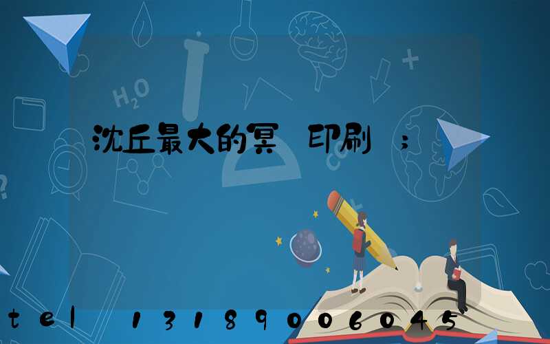 沈丘最大的冥幣印刷廠
