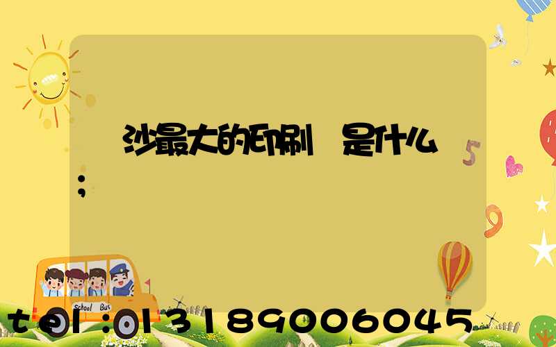 長沙最大的印刷廠是什么廠
